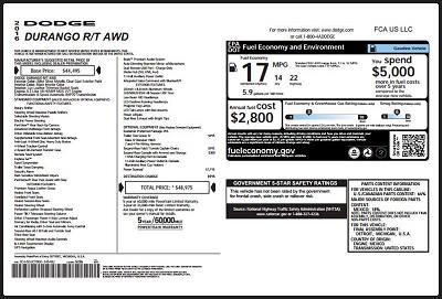 Click to see the original Window Sticker in PDF format